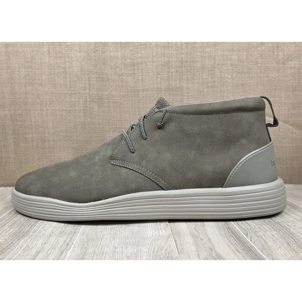 Hey Dude Jo Faux Leather Chukka Ankle Boots Light Tan Nut Men's Size 14 Shoes